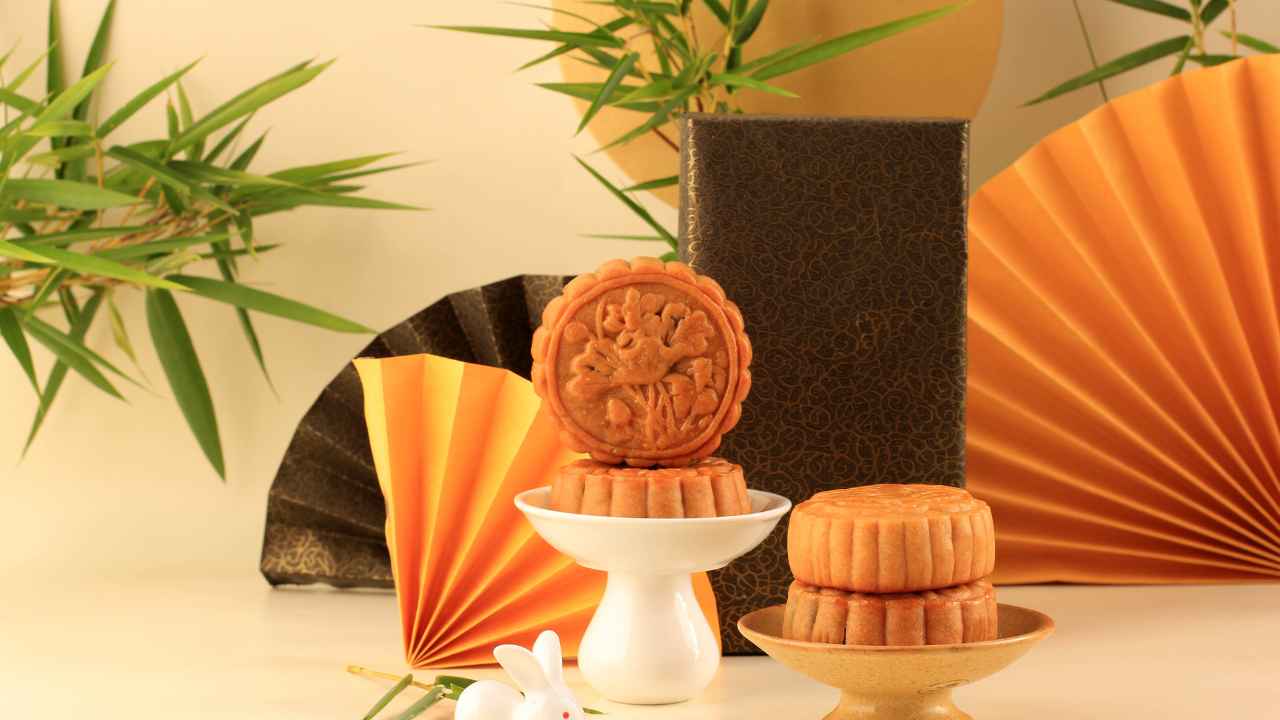 Dolci tipici Cina festa Mooncake Day