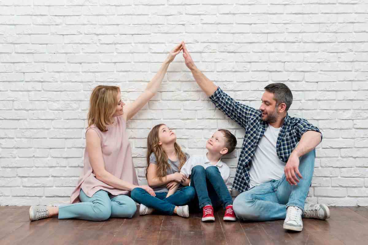 Famiglia unita e felice