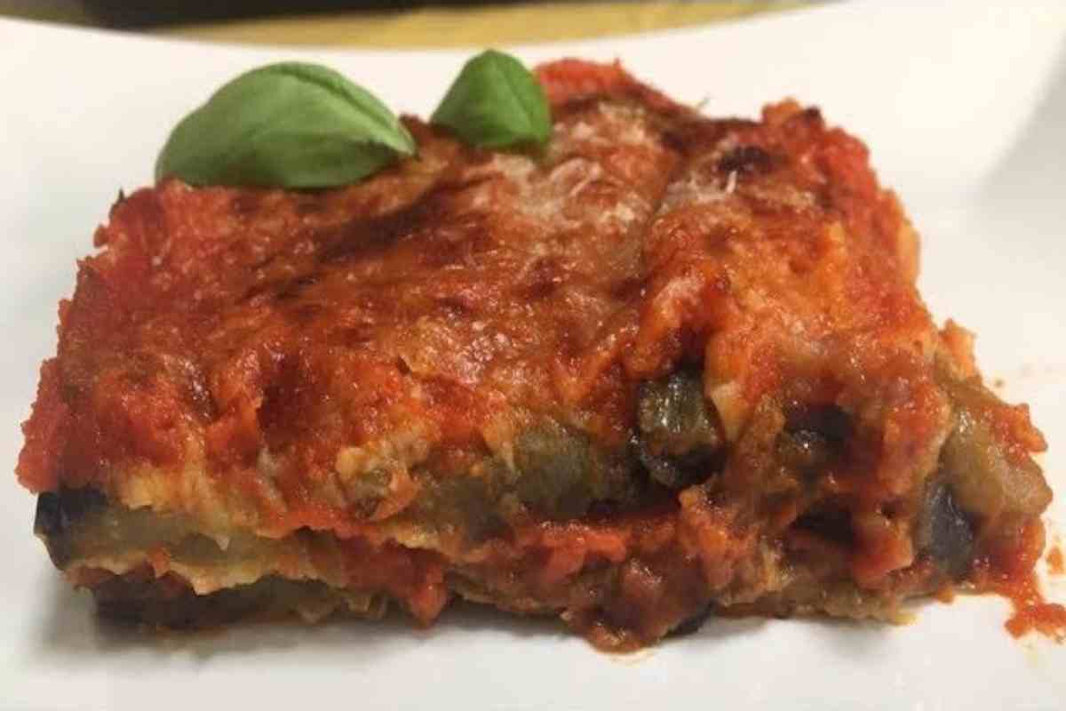 La parmigiana di melanzane dettaglio