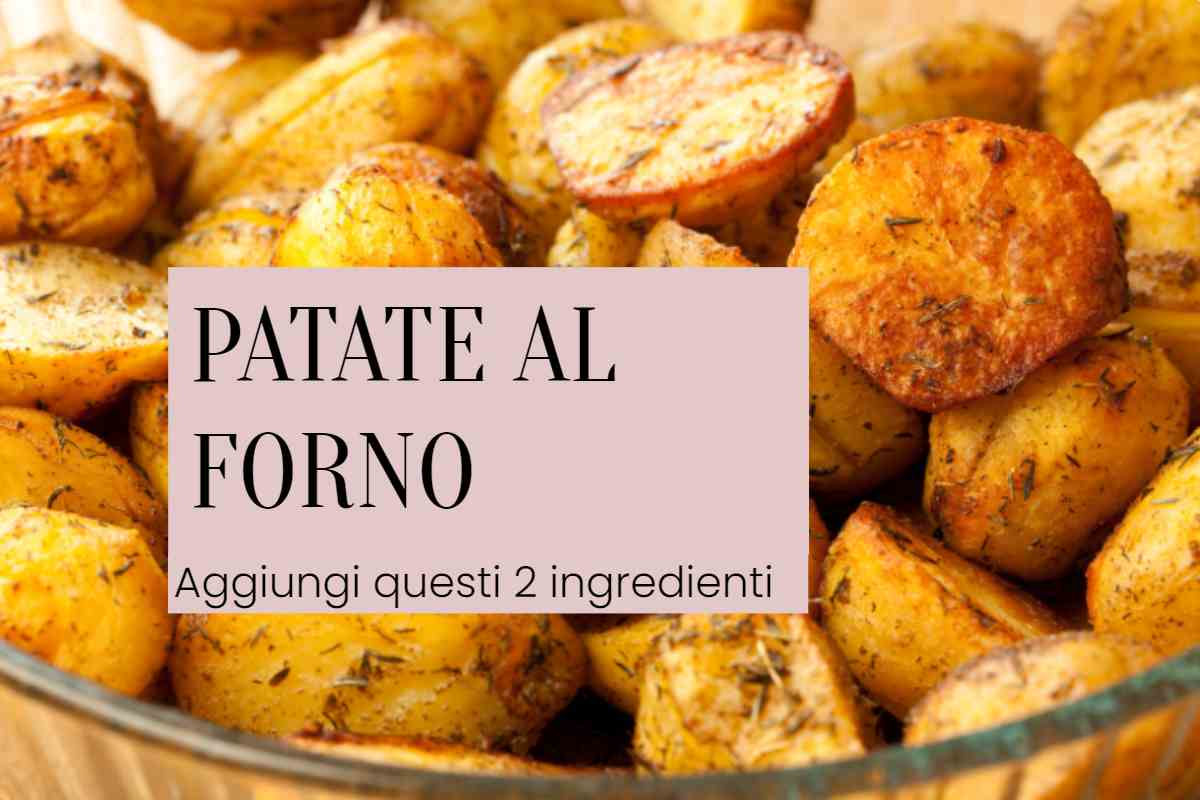 Patate al forno procedimento