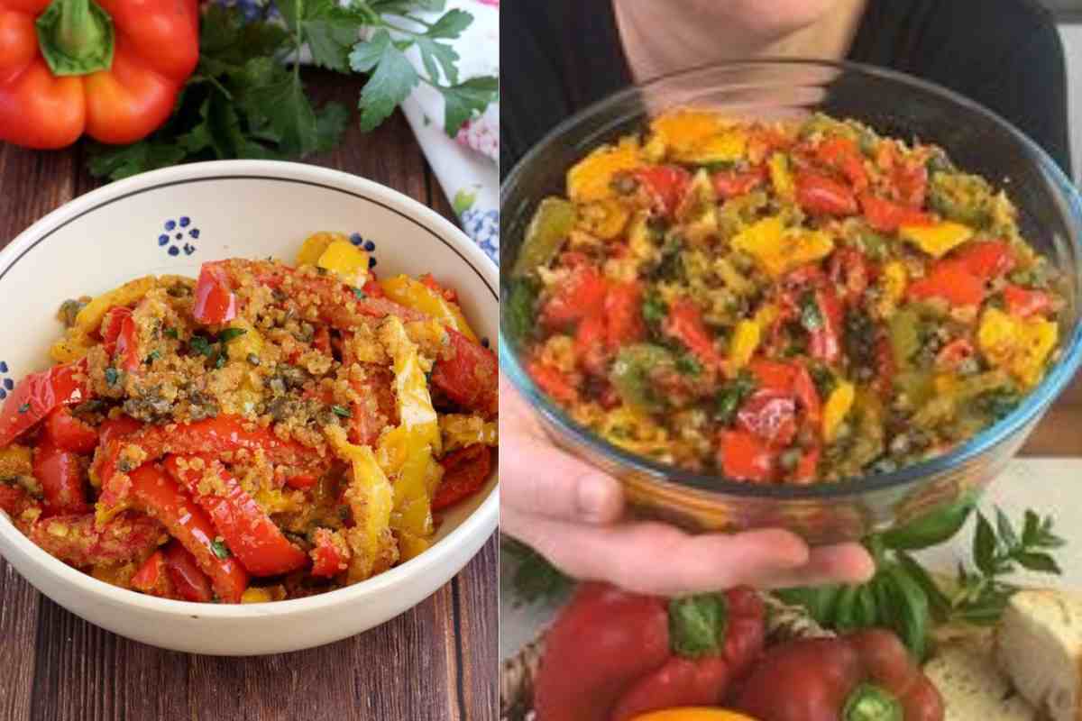 Peperoni con mollica ricetta