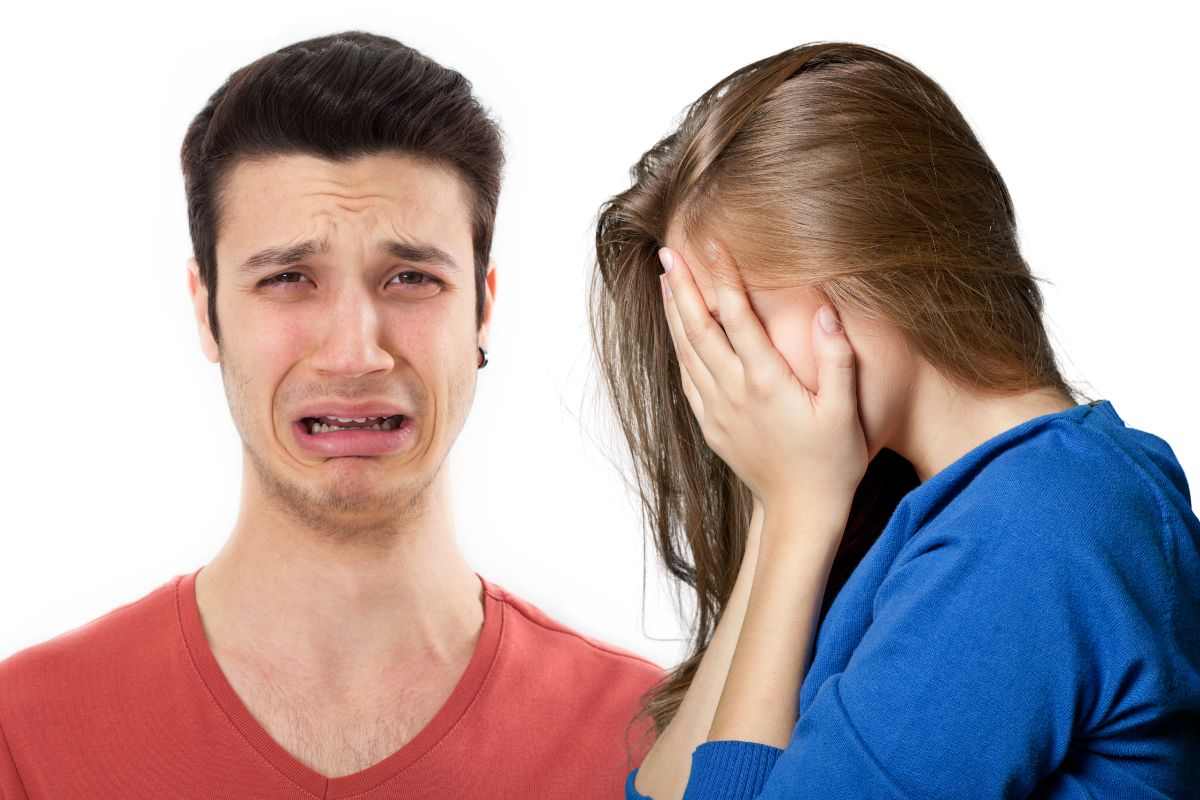 Ragazzi in lacrime