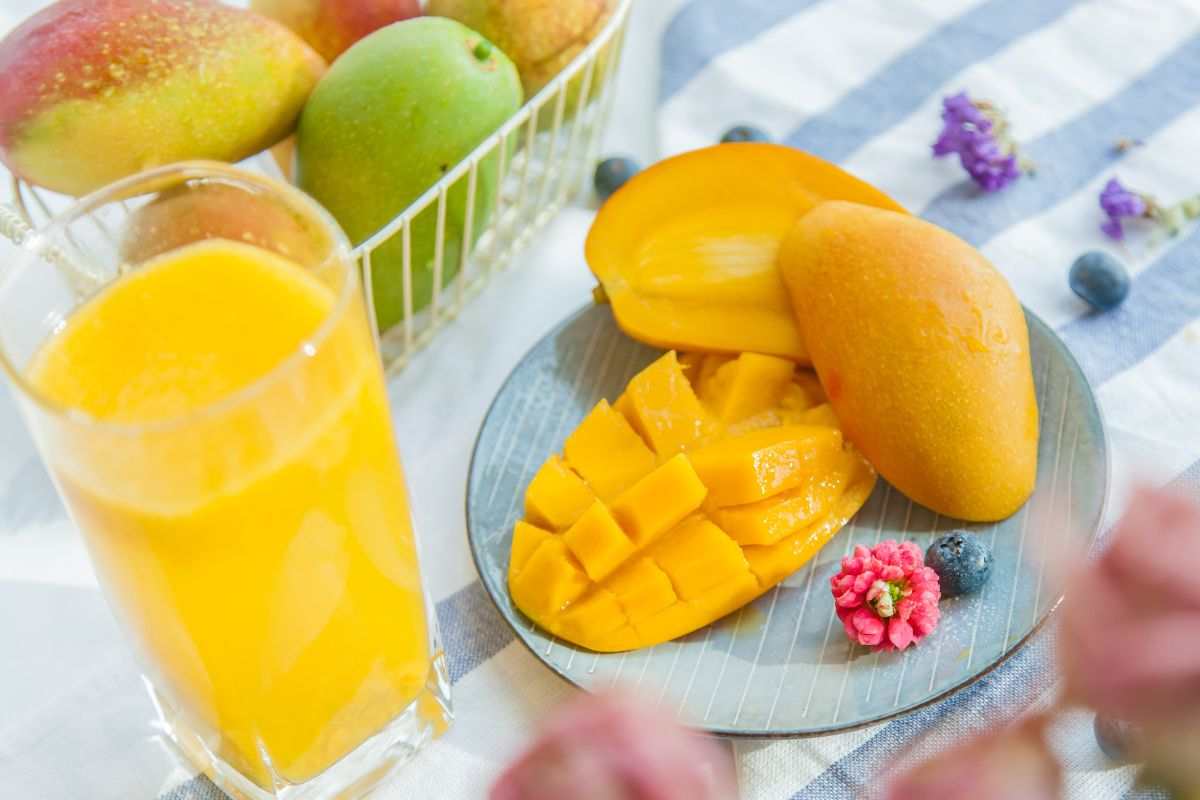 mango e succo di mango