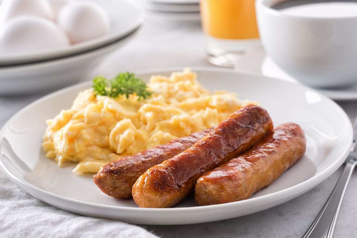 wurstel con purè