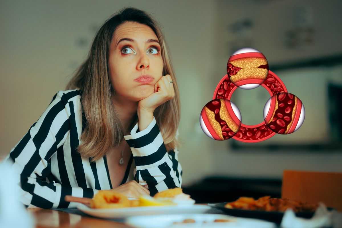 Ragazza consuma cibo a tavola