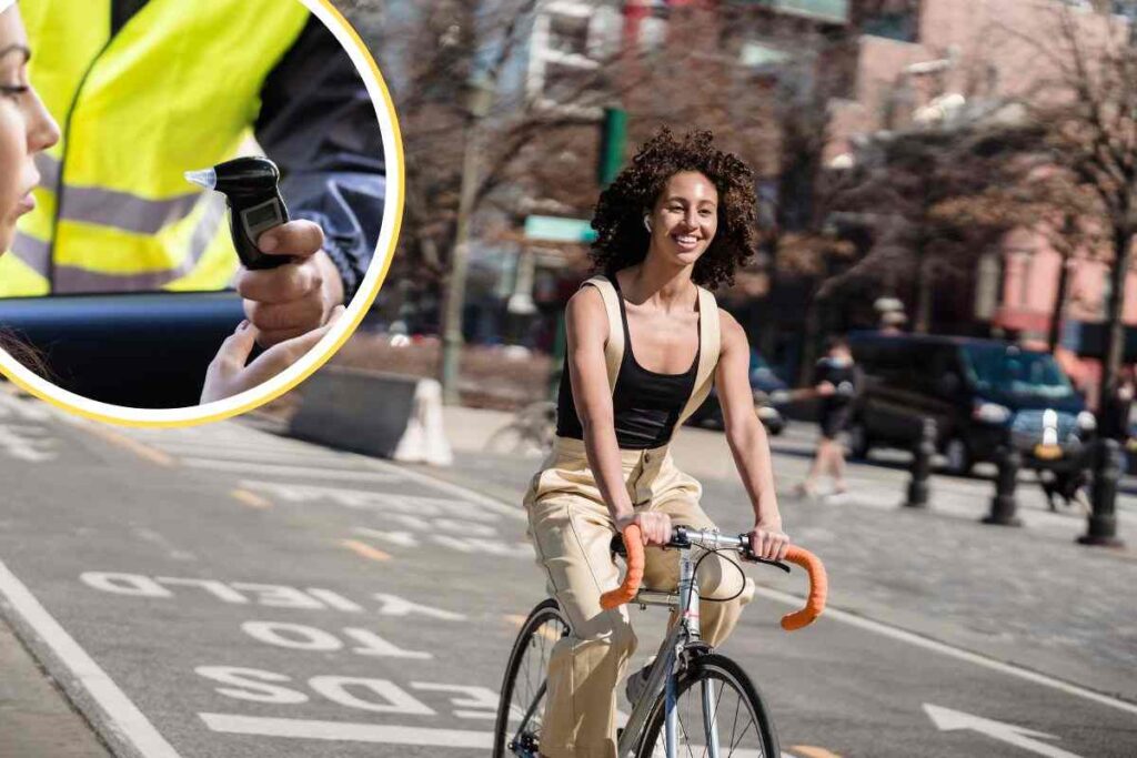 Alcoltest in bici