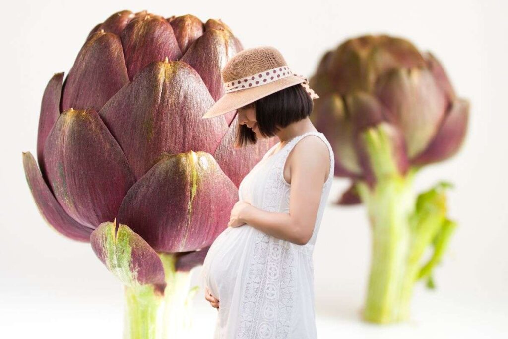 carciofi e donna incinta