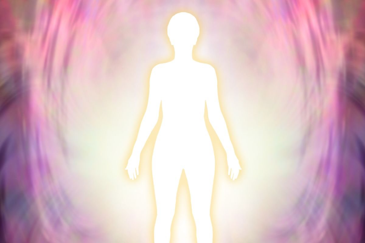 Aura luminosa di un essere umano