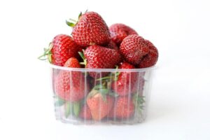 Fragole nella vaschetta