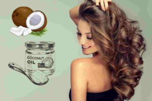 olio di cocco per capelli sani