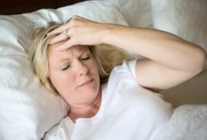 Donna non riesce a dormire