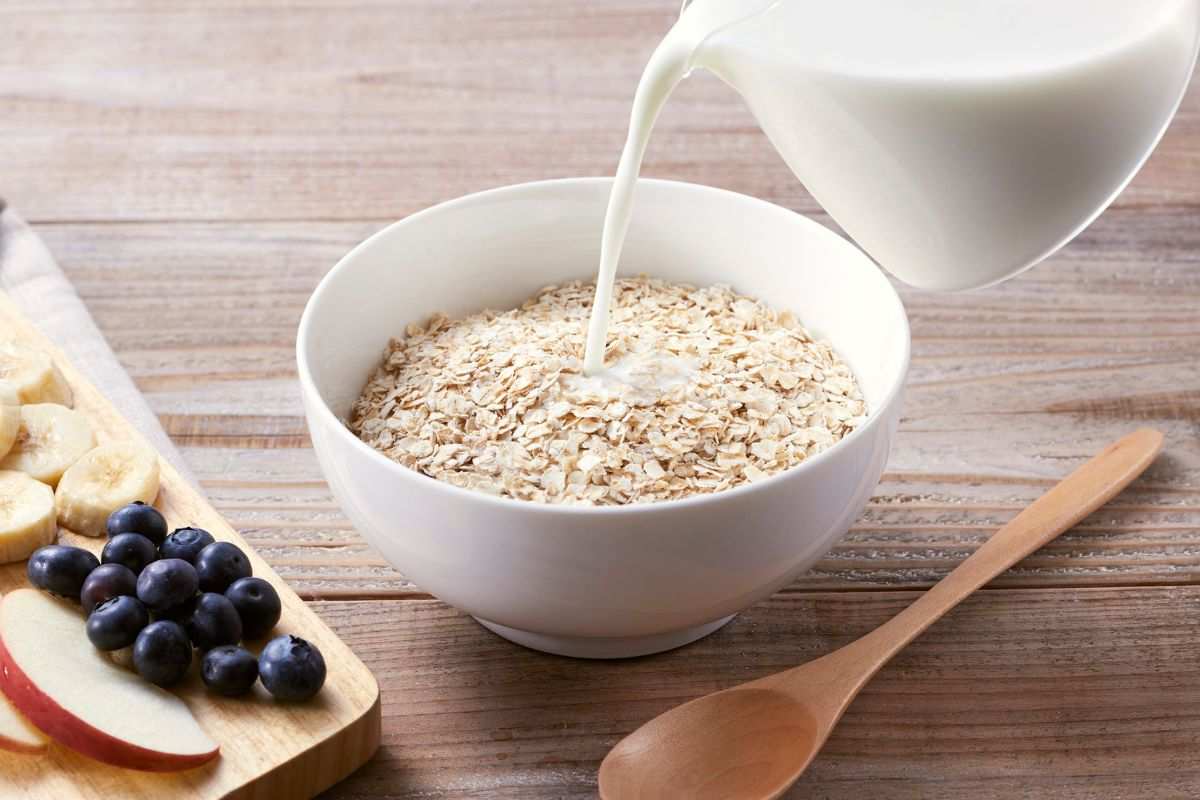Fiocchi di avena per colazione