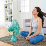 rinfrescarsi con il ventilatore
