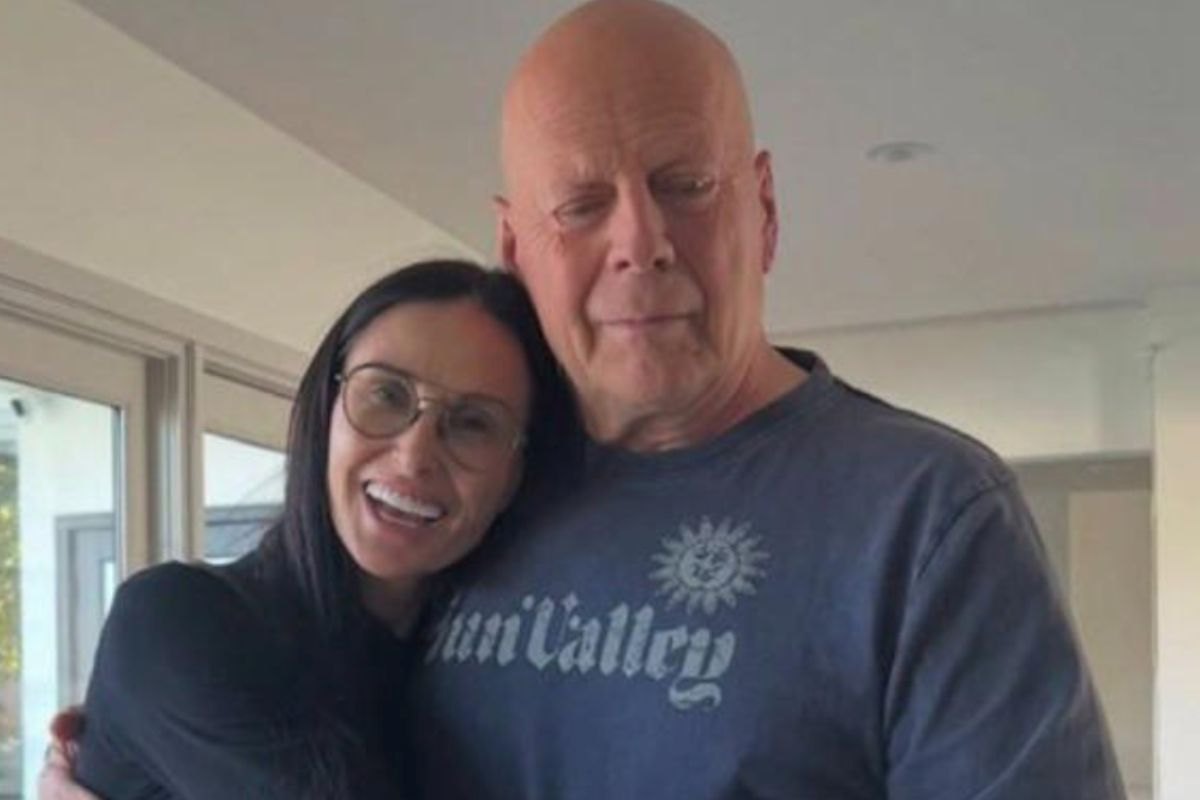 Demi Moore insieme all'ex marito
