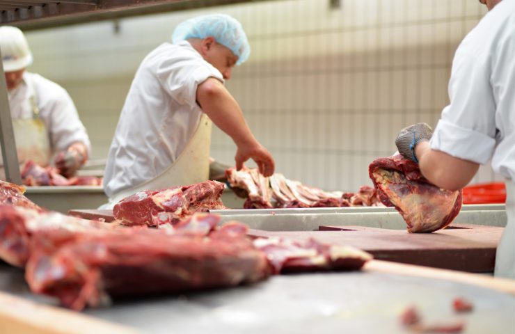 Un impianto di produzione della carne