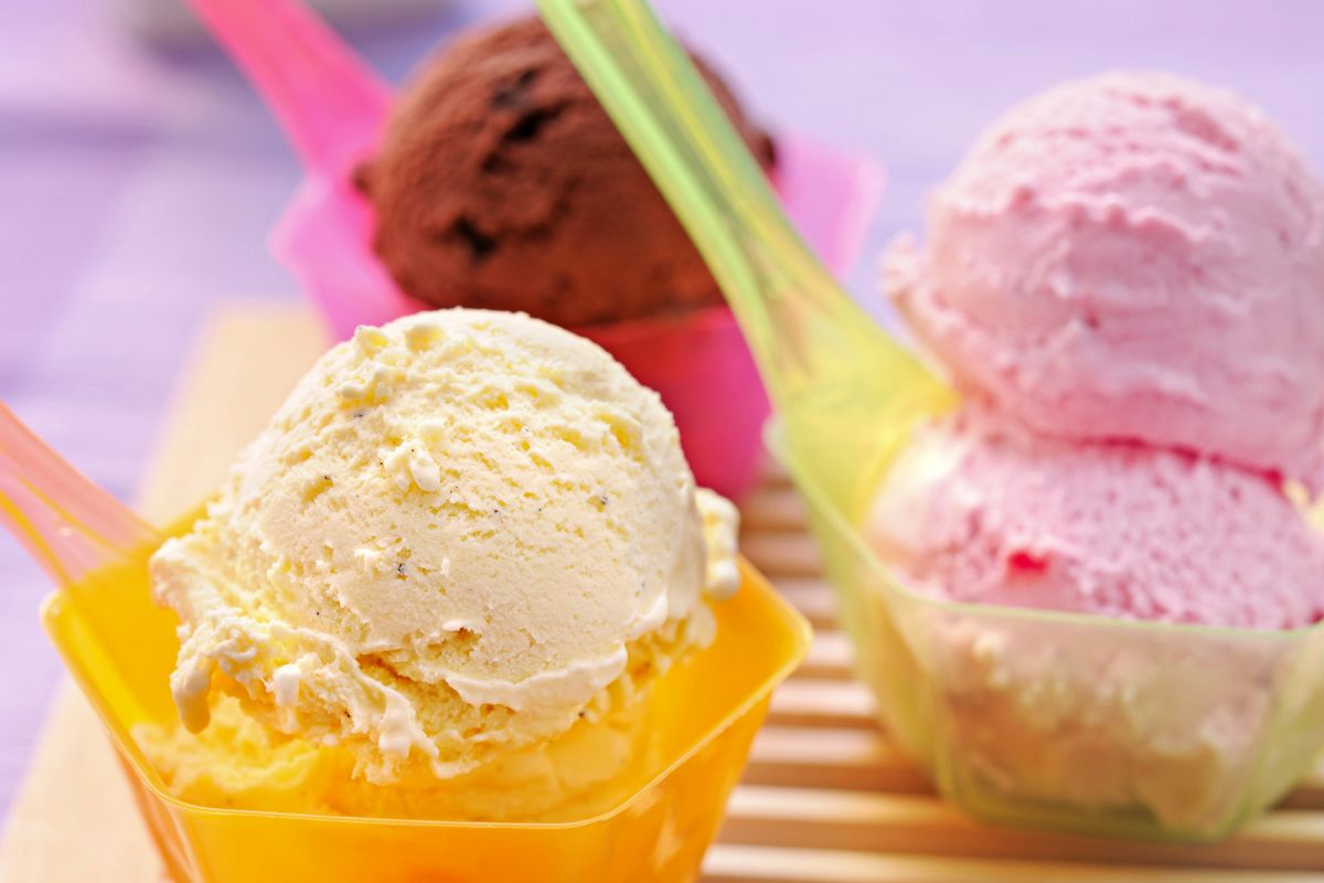 Gelati nelle coppette