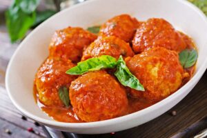 Polpette di melanzane con il sugo