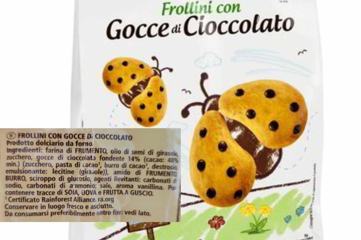 frollini gocce di cioccolato
