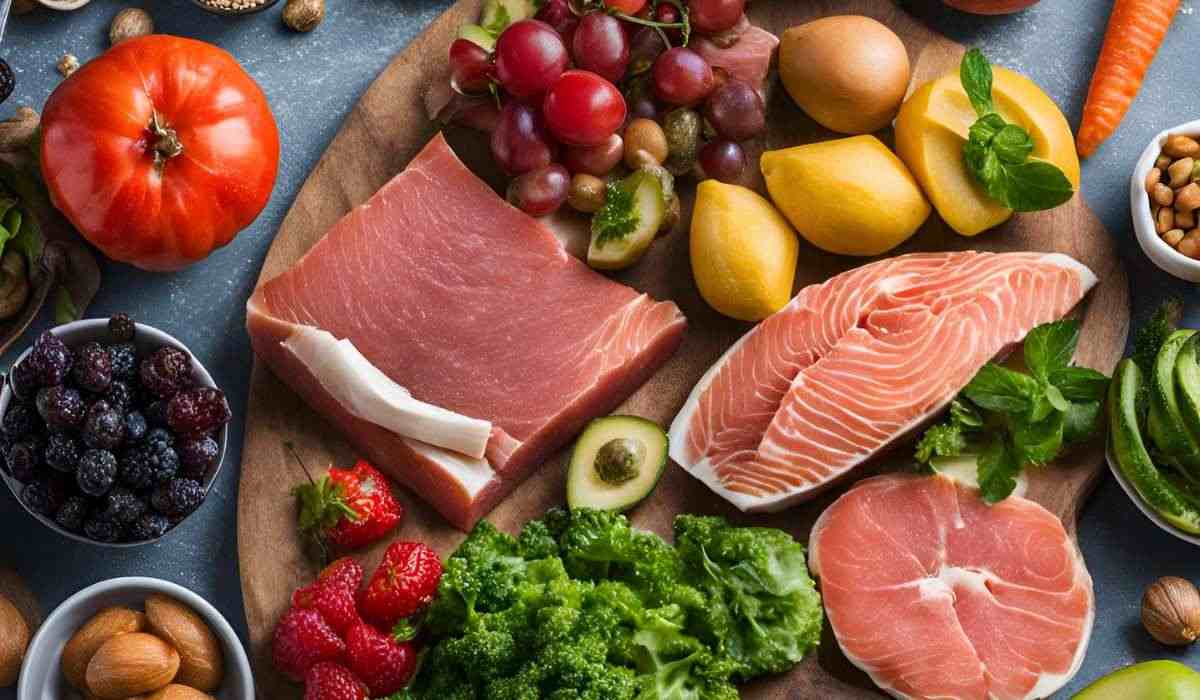 Pesce, frutta e verdura