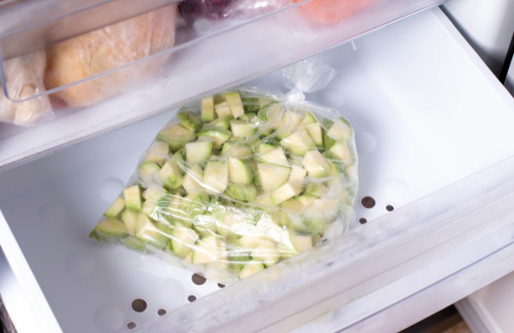 Zucchine cotte congelate