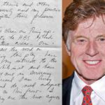 lettera manoscritta robert redford