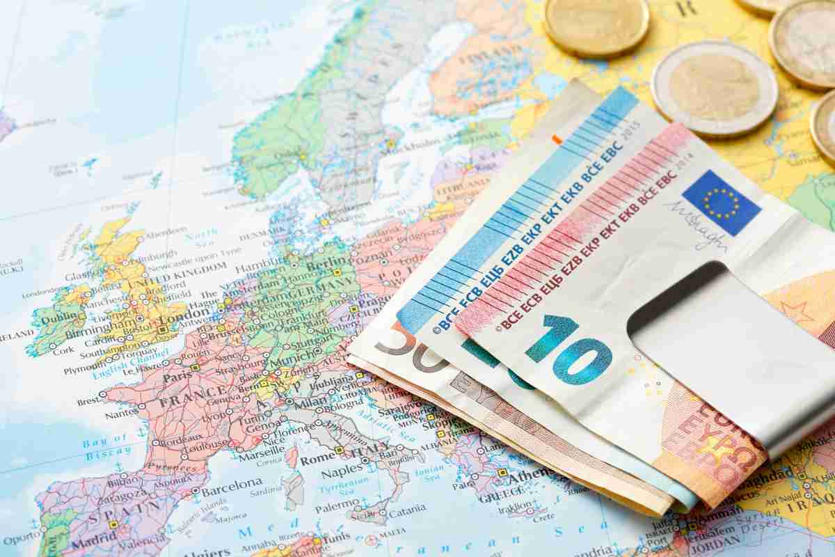 soldi e mappa europa