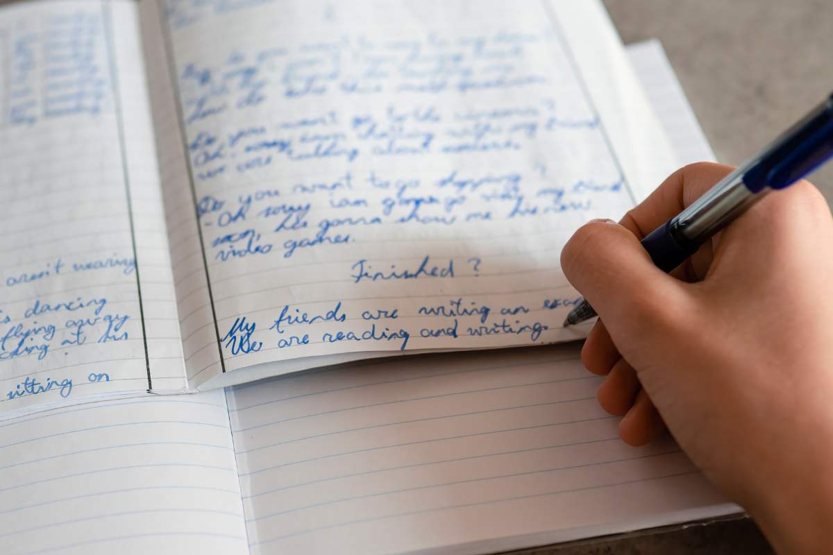 quaderno scrittura