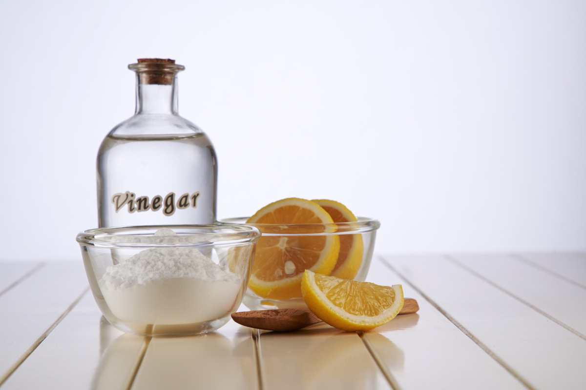 limone, bicarbonato e aceto