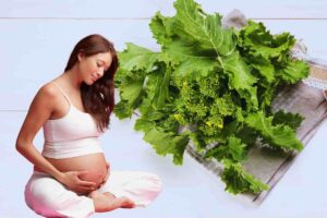cime di rapa e donna in gravidanza