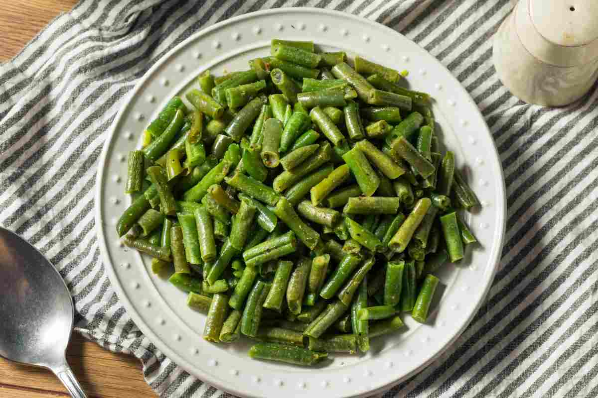piatto di fagiolini