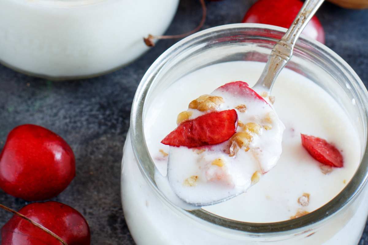 kefir con frutta