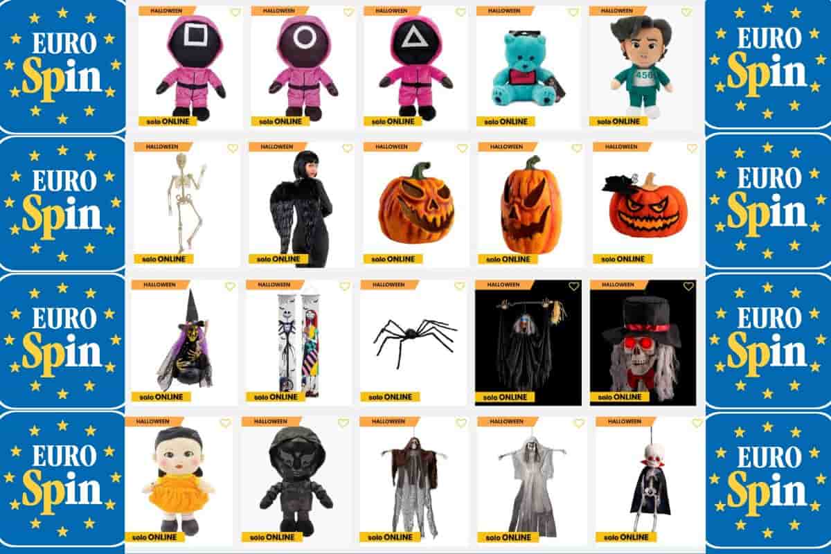 screen sito Eurospin addobbi halloween