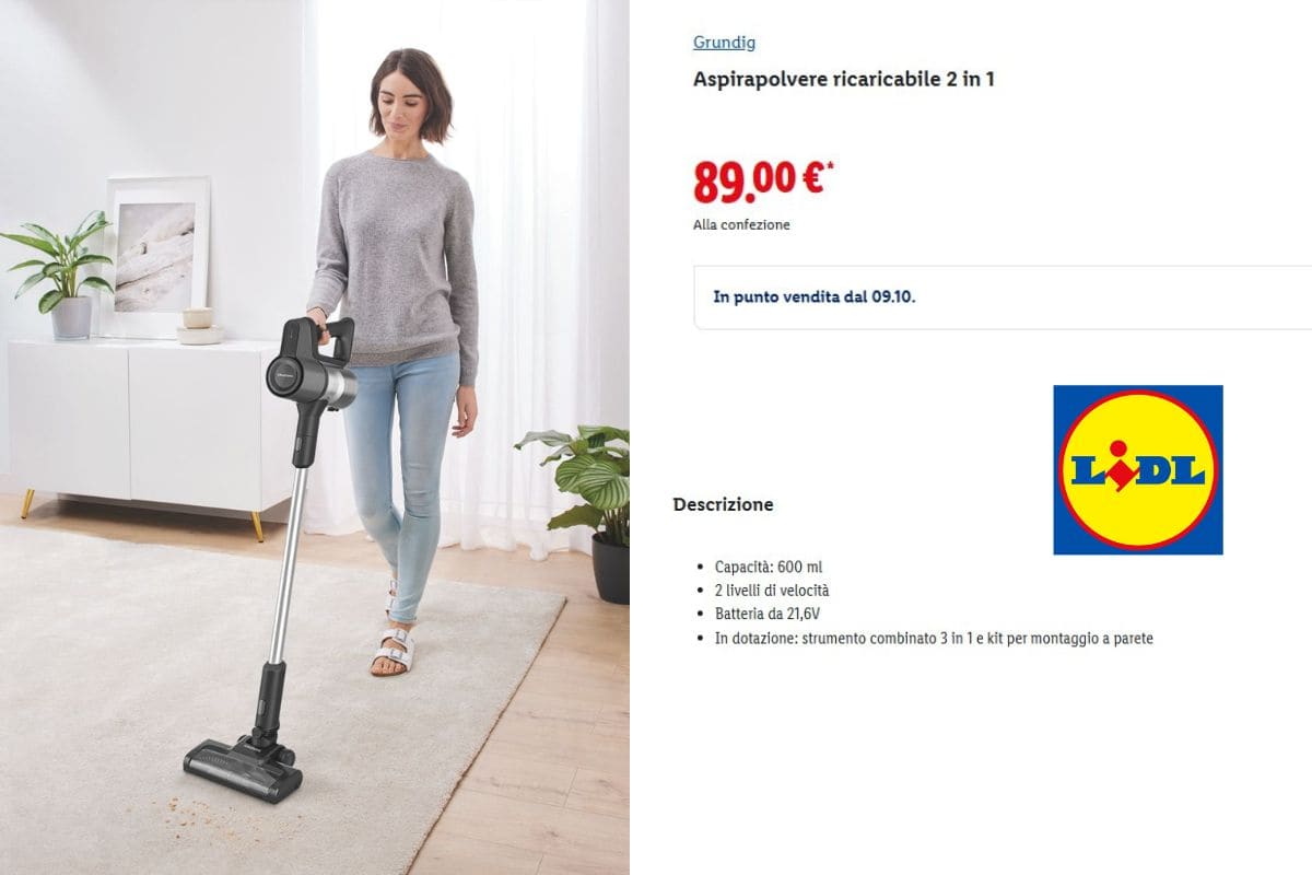 screen pagina lidl aspirapolvere 