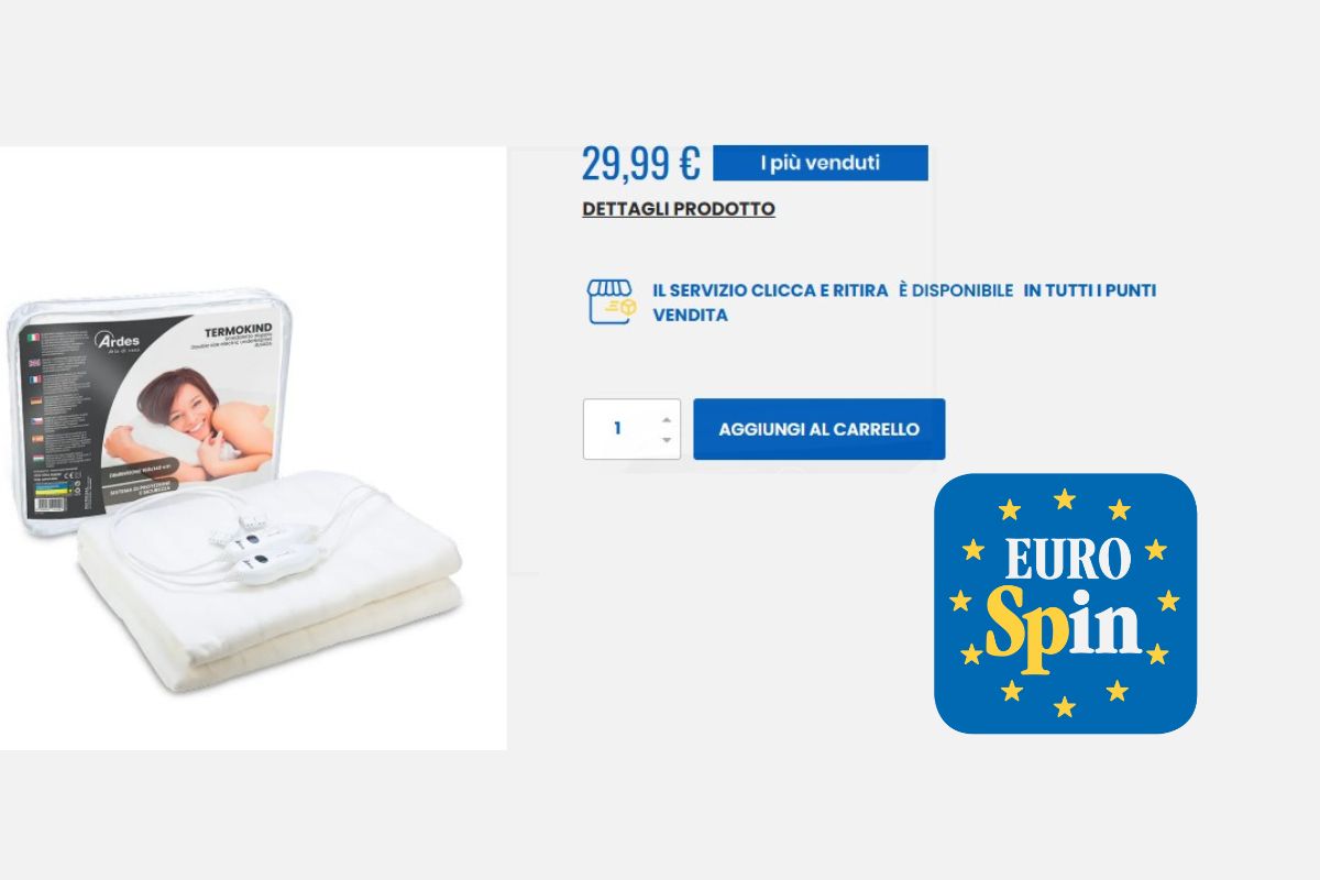 screen sito eurospin Ardes Scaldaletto matrimoniale