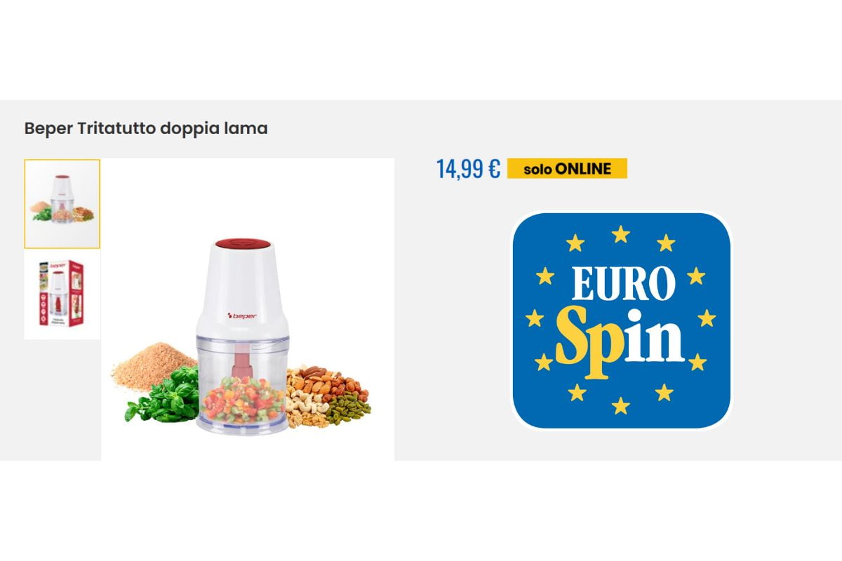Beper Tritatutto doppia lama screen sito eurospin