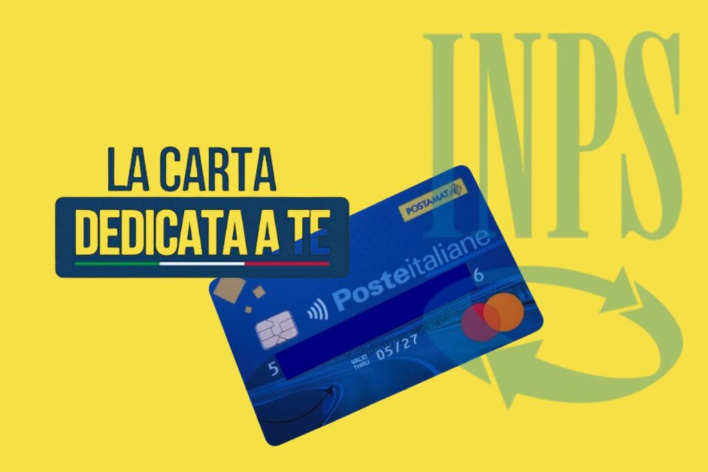 logo inps, carta dedicata a te e carta poste
