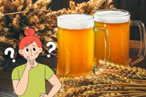 birra grafica ragazza punti interrogativi