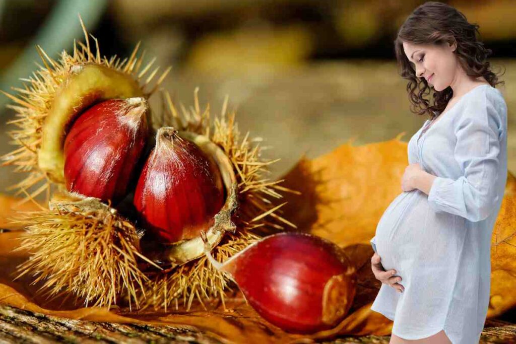 castagne e donna incinta