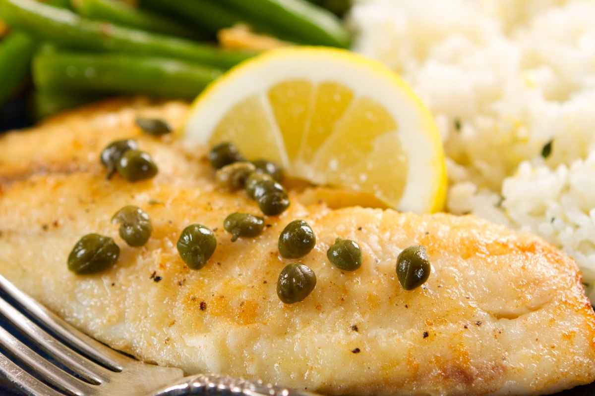 filetto di pesce con capperi e limone