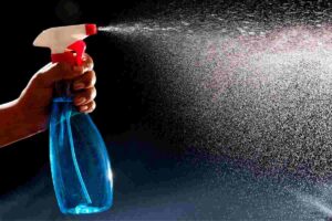 Una miscela spray spruzzata