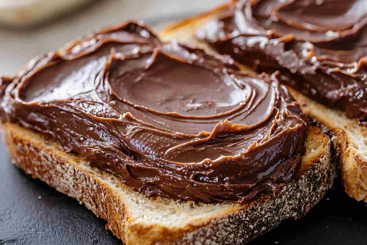 pane con crema alle nocciole