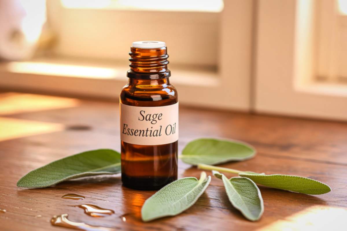 olio essenziale e salvia