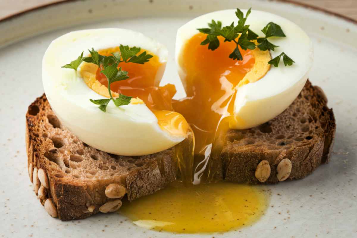 uovo alla coque su pane