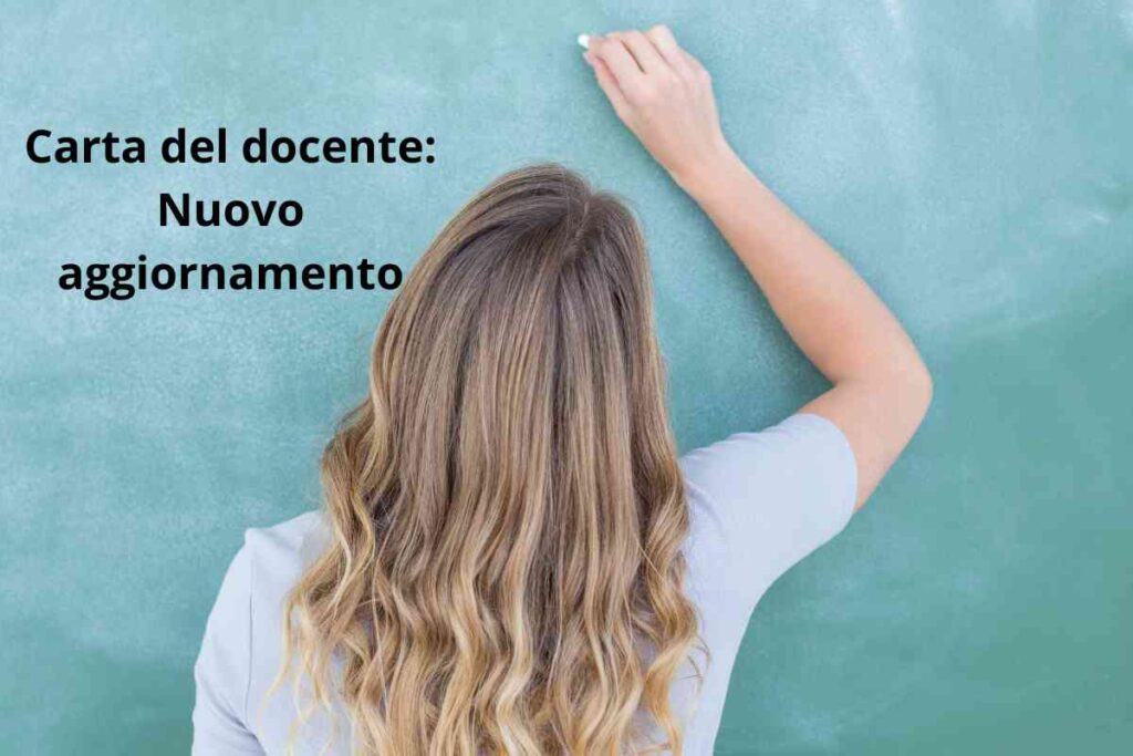 Carta del docente: importante aggiornamento