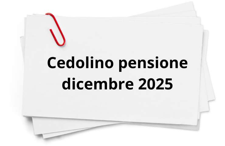 INPS pensioni di dicembre sorpresa cedolino