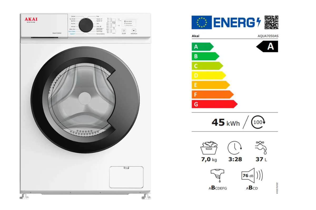 La lavatrice in offerta sullo store online di Eurospin