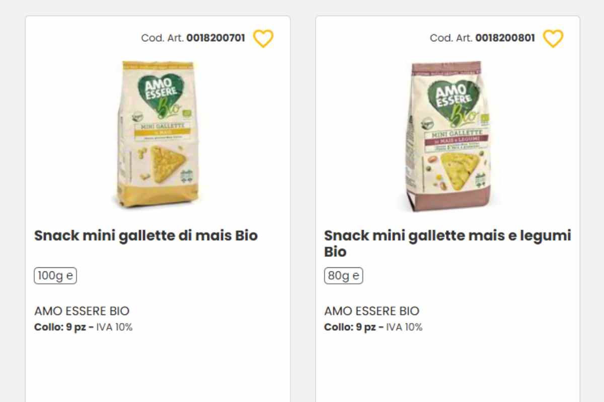 confezioni di gallette eurospin