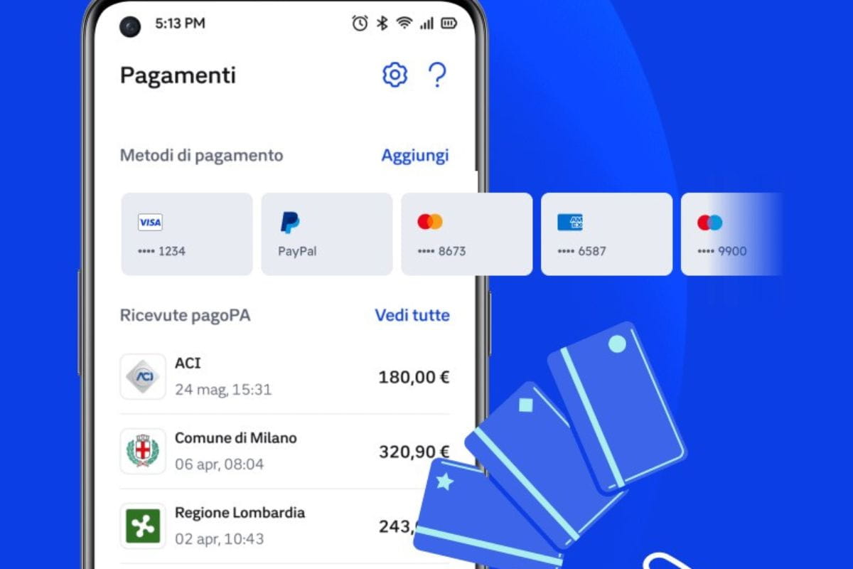 screen sito ufficiale app io pagamento rate