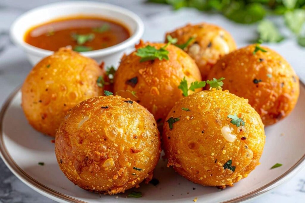 polpette in un piatto con salsa