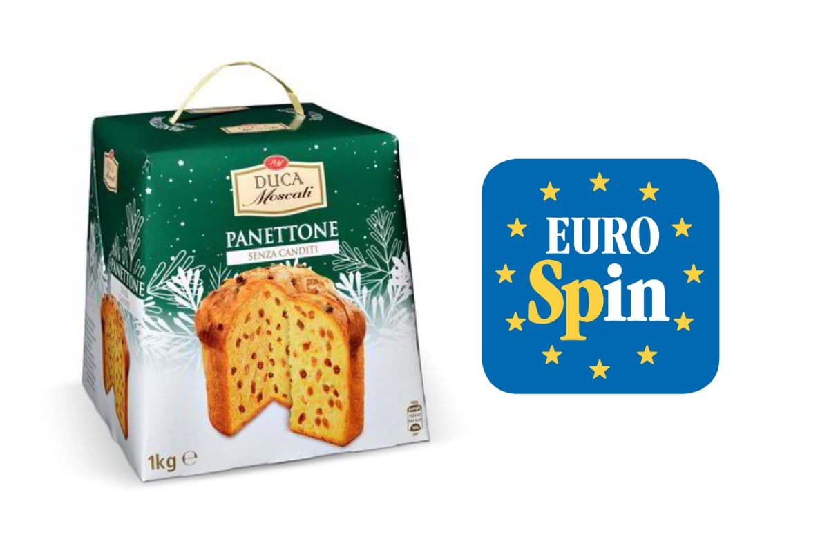 panettone Duca Moscati e logo eurospin